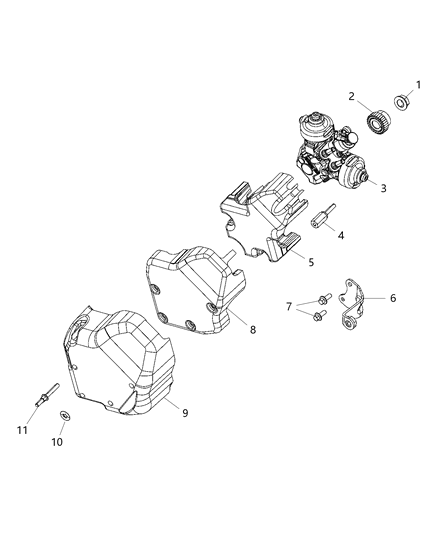1992 Dodge Ram 50 Silencer Fuel Pump Diagram for 4627655AC