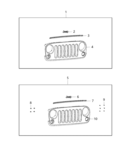 Spring Clip Diagram for 68004357AA