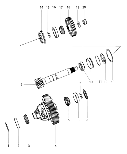 1984 Dodge W100 Spacer, Transmission Final Drive, 55Mm I.D. Diagram for 4659270