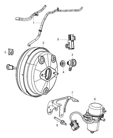 Hose Vacuum Diagram for 4743837AE