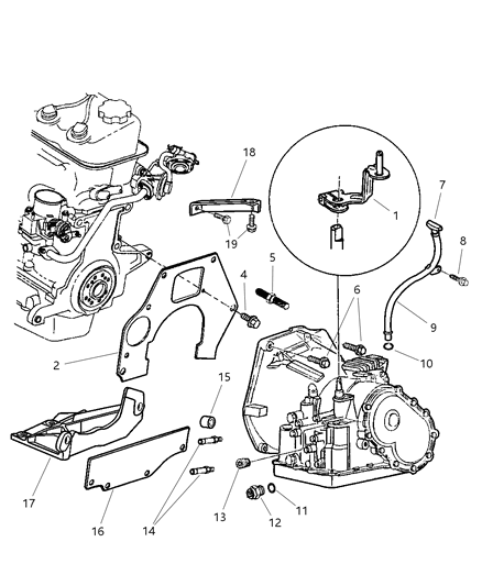 Indicator Transmission Fluid Level Diagram for 4668281