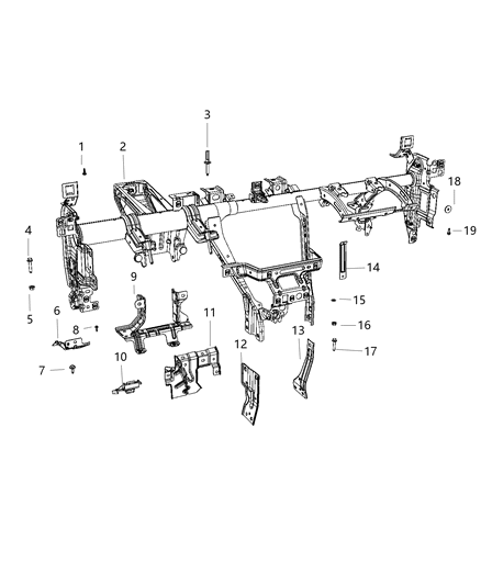Washer Flat M6 Diagram for 6106998AA