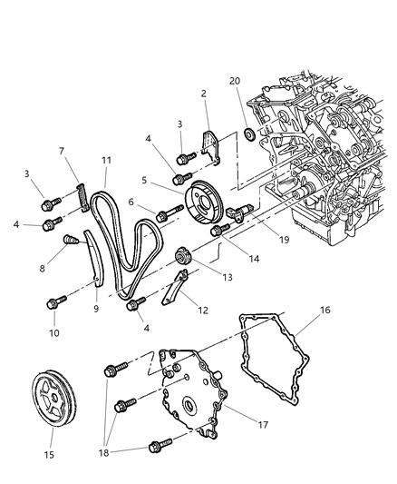 1992 Chrysler Town & Country Sensor Camshaft Diagram for 4609089AC