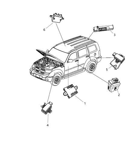 Module Door Diagram for 5026596AC