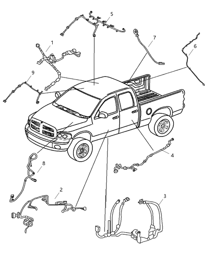 1995 Chrysler LHS Wiring Body Diagram for 56051371AB