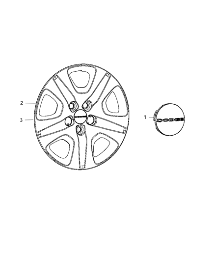 Cover Wheel 16" Diagram for 4726162AA