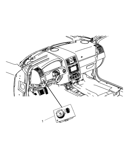 Switch Headlamp Diagram for 68019567AC