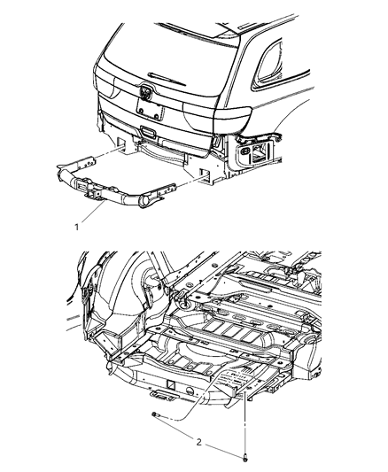 2003 Dodge Caravan Hitch Trailer Diagram for 52124606AD