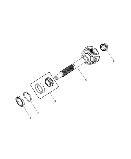 2015 Dodge Challenger Seal Input Shaft Diagram for 68056415AA