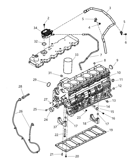 Cord Engine Block Heater Diagram for 5086737AB