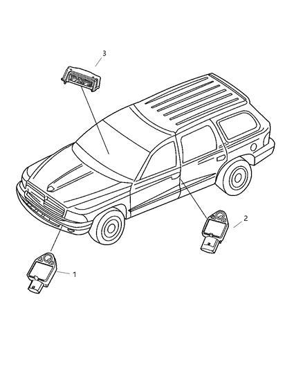 1996 Dodge Caravan Module Occupant Restraint Diagram for 56043292AF