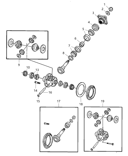 Flange Pinion Diagram for 5127609AC