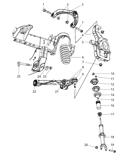 Nut Hexagon Flange Lock M14X2.00 Diagram for 6508318AA