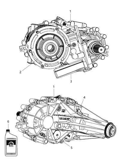 Lubricant Transfer Case Quart Auto Trac Ii Nvgat2 Diagram for 5179014AA