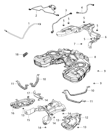 Tank Fuel Diagram for 68214447AA