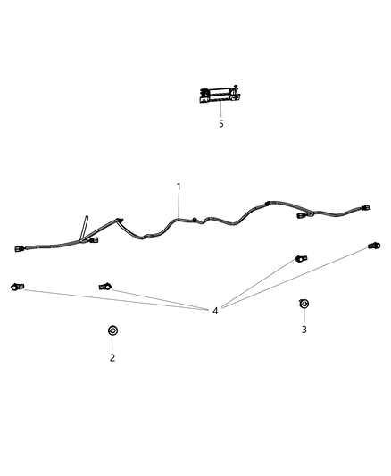 Module Parking Assist Diagram for 68139116AC