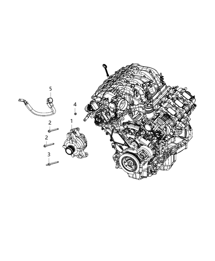 2020 Jeep Grand Cherokee Generator Engine Diagram for R6029789AA