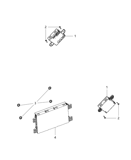 Body Control Module Diagram for 4692277AH