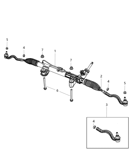 Gear Rack And Pinion Diagram for R8078525AC