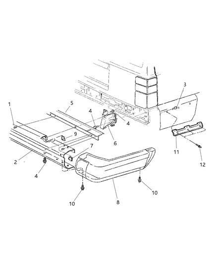 2000 Jeep Cherokee Rivet, Cargo Loop Mounting (Black) Diagram for 6035122