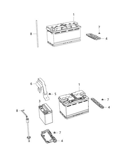Battery Storage Diagram for BL0H7800AC