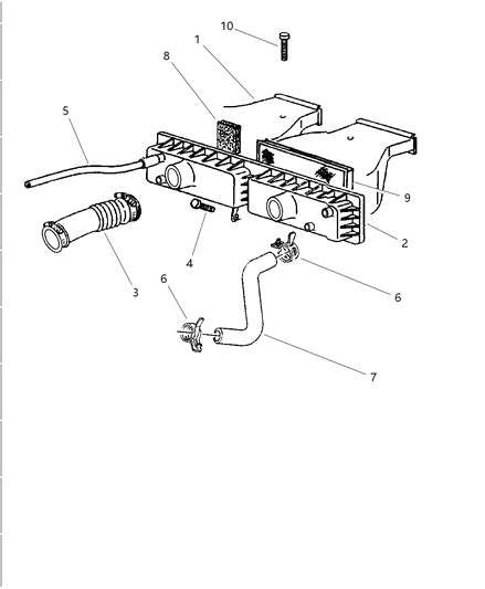 Element Air Cleaner Diagram for 5245265AD
