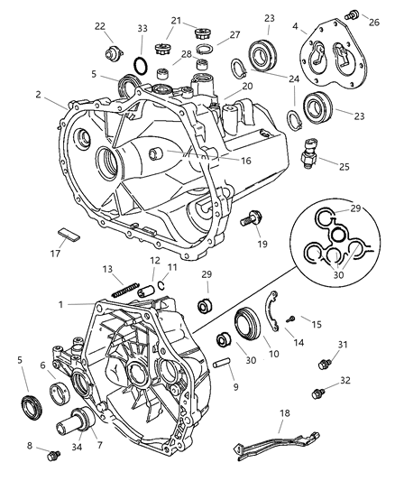 Case Transmission Diagram for 5191000AA