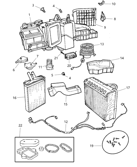 Core Heater Diagram for 5011078AA