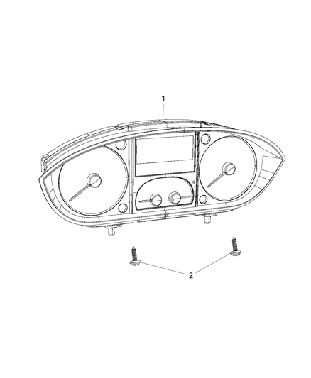 Instrument Cluster Diagram for 68472800AB