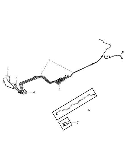 Blocker Fuel Tank Diagram for 52125268AC