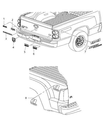 Decal 4 X 4 Box Sides Diagram for 5JN44GX9AB