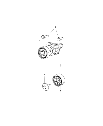 Tensioner Belt Diagram for 4627158AB