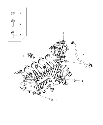 2007 Jeep Compass Bolt And Coned Washer Diagram for 6512872AA