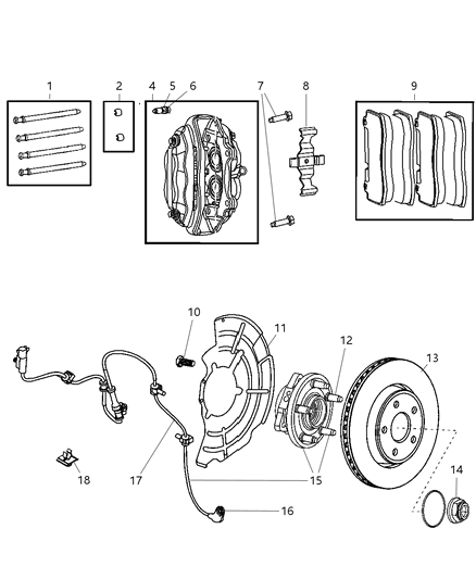 Air Duct Brake Cooling Right Diagram for 5029992AB