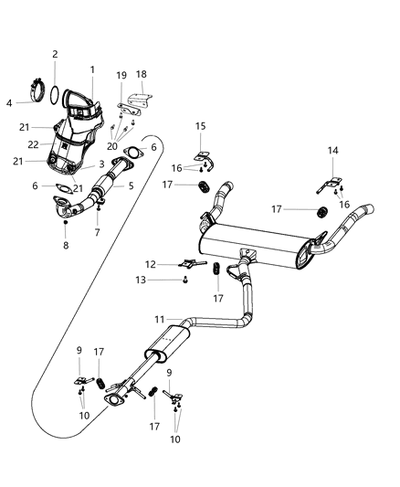 Pipe Exhaust Diagram for 68081930AF