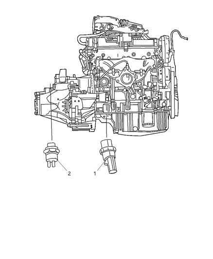 Switch Oil Pressure Diagram for 5033317AB