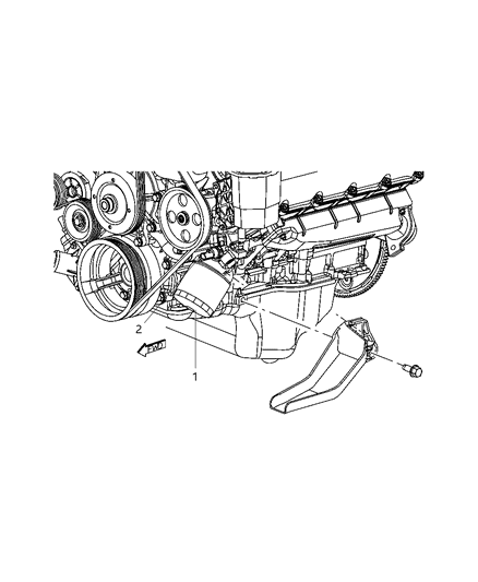 1990 Chrysler Imperial Adapter Oil Filter Diagram for 53021610AF
