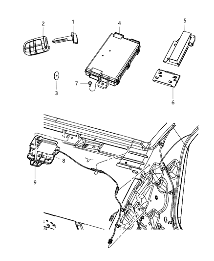 Receiver Hub Diagram for 5026796AE