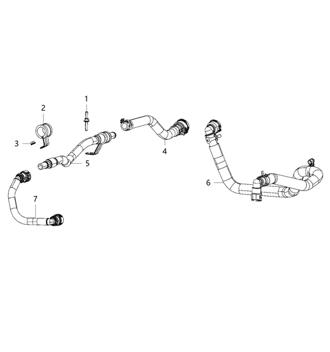 1992 Dodge Ram 50 Clamp Diagram for 68504227AA