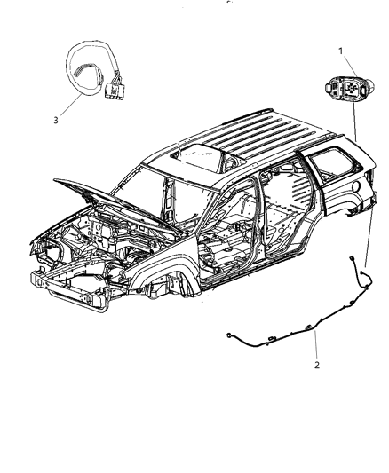2015 Jeep Wrangler Wiring Rear Fascia Diagram for 68078322AB