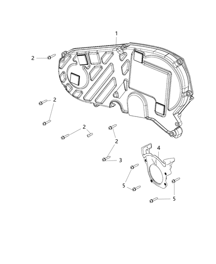 2019 Chrysler 300 Cover Timing Belt Diagram for 68322701AA