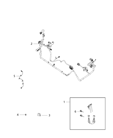 2020 Ram 3500 Wiring Jumper Non - Power Take - Off Jumper Diagram for 68410379AB