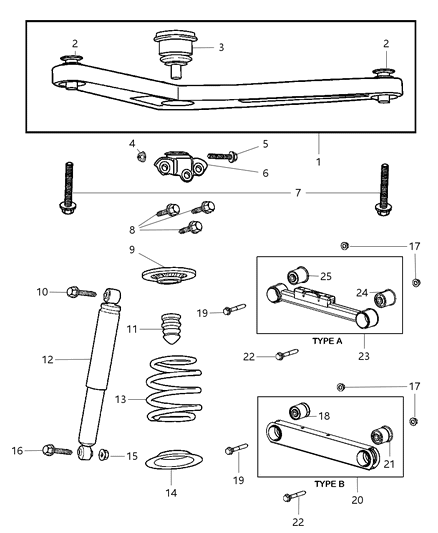 Bolt And Retainer Hexagon Head M14X2.00X110.00 Diagram for 6508678AA
