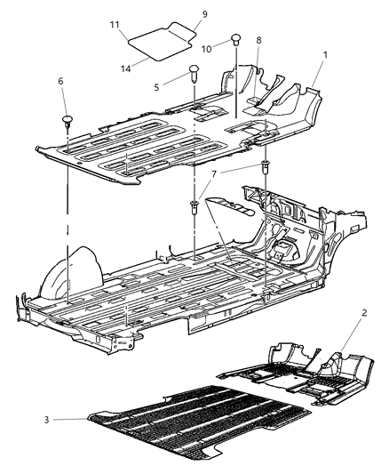 Carpet Floor Diagram for 1AS27ZJ8AB