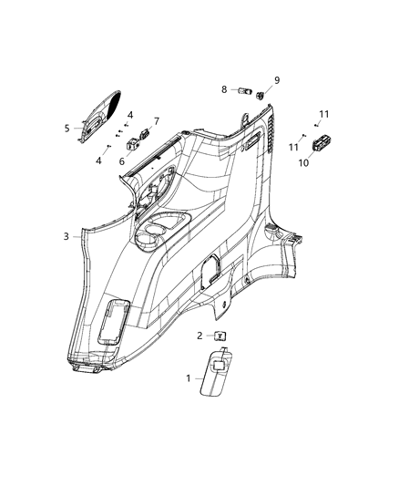 2009 Dodge Durango Screw Hexagon Flange Head Diagram for 6512201AA