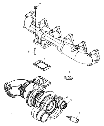 Turbocharger Diagram for 5086863AB