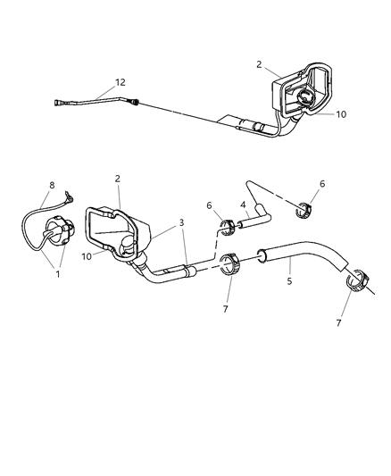 Cap Fuel Filler Diagram for 5278632AE