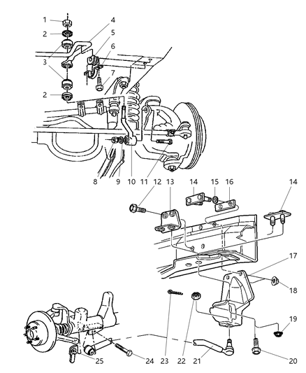 2012 Chrysler 300 Screw Pan Head M12 X 1.75 X 58.00 Diagram for 6503032