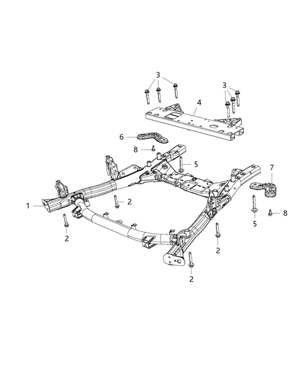 Bolt Hexagon Flange Head M16X2.00X125.00 Diagram for 6511823AA