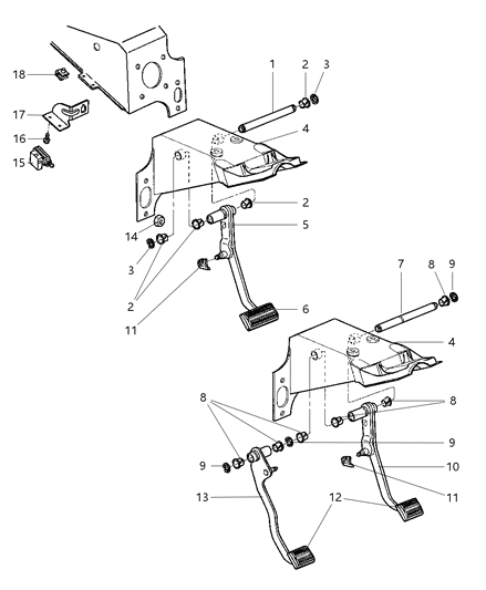 Pad Pedal Diagram for 4779027